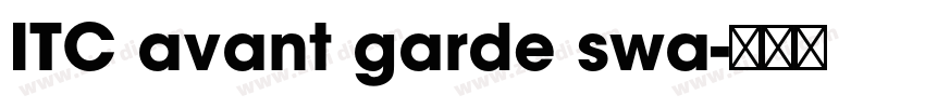 ITC avant garde swa字体转换